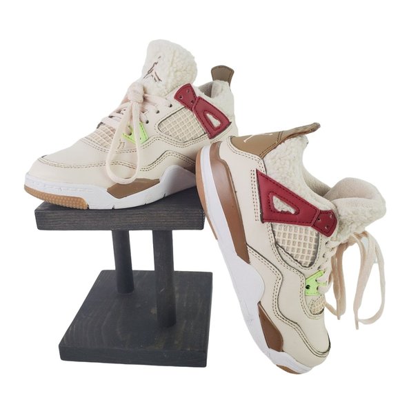 Jordan 4 Retro “Where the Wild Things Are” Pearl White/Dark Driftwood, Sz 13C - Picture 2 of 12